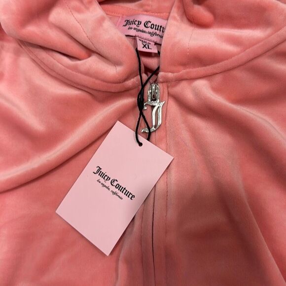 NWT juicy couture Strawberry ice pink track suit size xl Bedazzled butt and ba - Picture 3 of 13